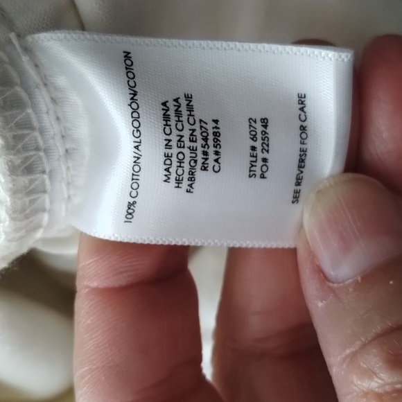 CAbi ivory white jeans style 6072 100% boyfriend size 6 cabi - Picture 11 of 12